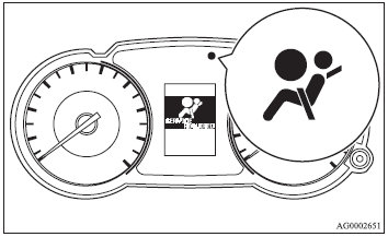 The warning lamp/display illuminates when there is a fault with the system. In