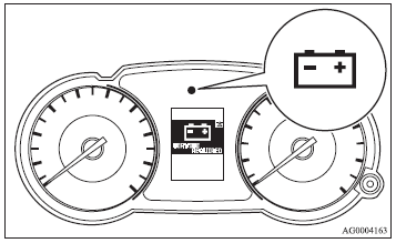 If there is a fault with the charging system, the “SERVICE REQUIRED” warning