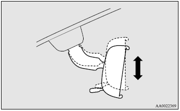 It is possible to move the mirror up and down to adjust its position.