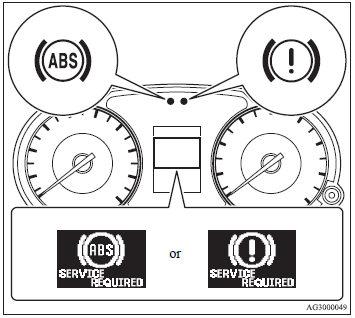 The ABS and brake force distribution function may not work, so hard braking could