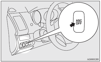 The ASC is automatically activated when the ignition switch is turned to the