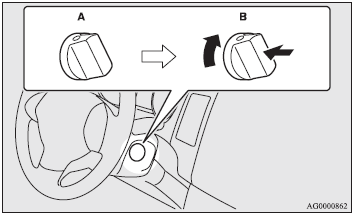 A- Steering wheel locked.