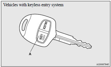 1. Turn the ignition switch to the “LOCK” position.