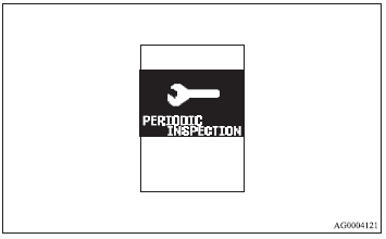 When the time for periodic inspection arrives, “PERIODIC INSPECTION” is displayed