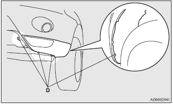 4. Remove the cover below the fog lamp that you will replace.