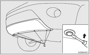 3. Insert a minus screwdriver or other object into the clip groove to wedge out