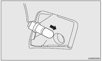 4. Remove the bulb from the socket.