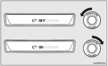 CT ON- Automatic mode.