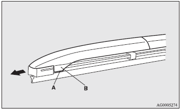 1. Lift the wiper arm off the windscreen.