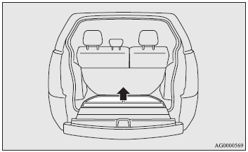 The box for storing articles is located inside the luggage compartment.