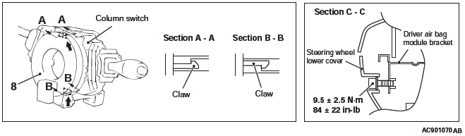 Mitsubishi Outlander. Supplemental Restraint System (SRS)