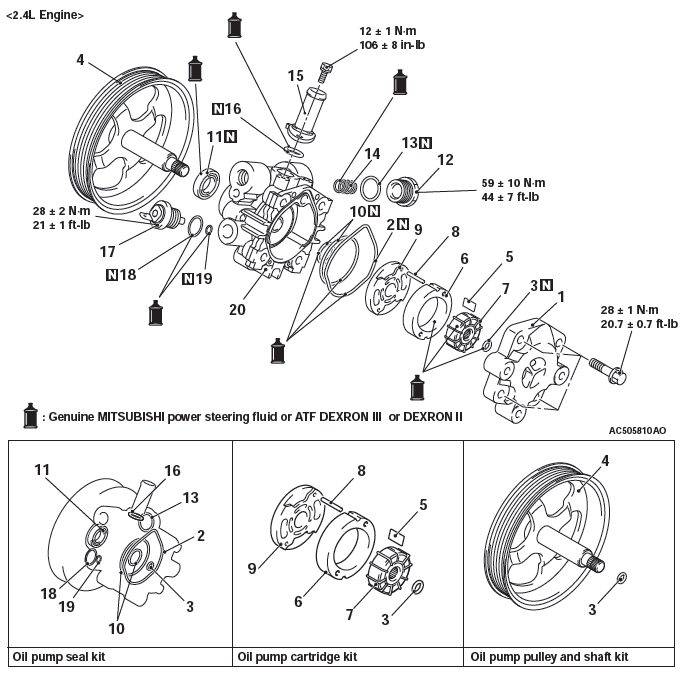 Mitsubishi Outlander. Power Steering