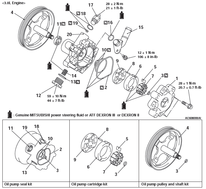 Mitsubishi Outlander. Power Steering