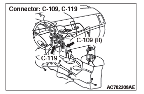 Mitsubishi Outlander. Heater, Air Conditioning and Ventilation