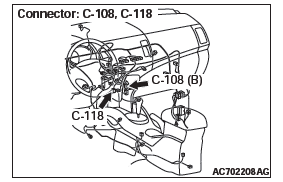 Mitsubishi Outlander. Heater, Air Conditioning and Ventilation