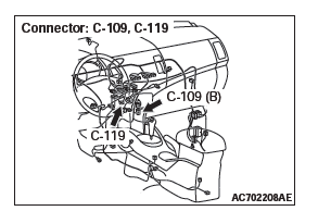 Mitsubishi Outlander. Heater, Air Conditioning and Ventilation