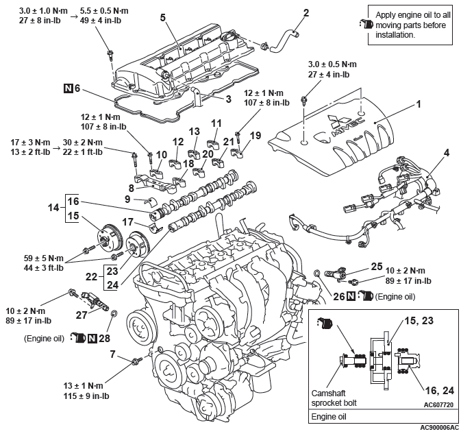 Mitsubishi Outlander. Engine Mechanical