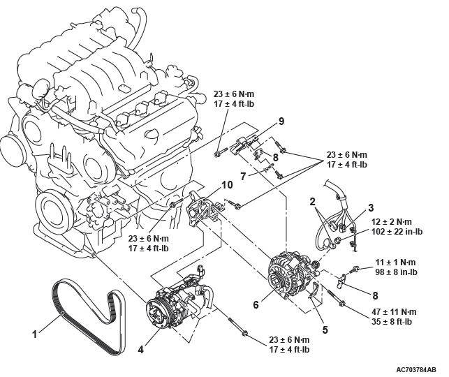 Mitsubishi Outlander. Engine Electrical