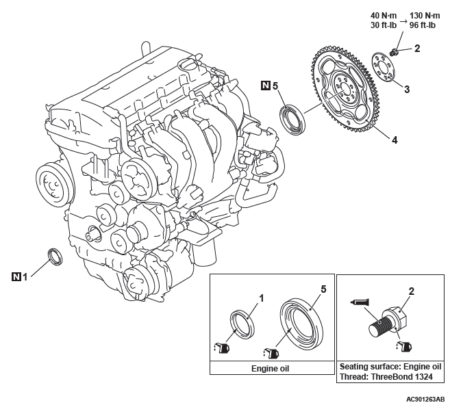 Mitsubishi Outlander. Engine Mechanical