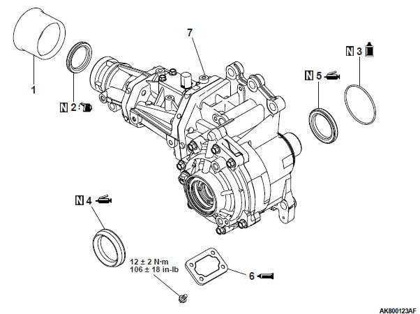 Mitsubishi Outlander. Continuously Variable Transaxle Overhaul