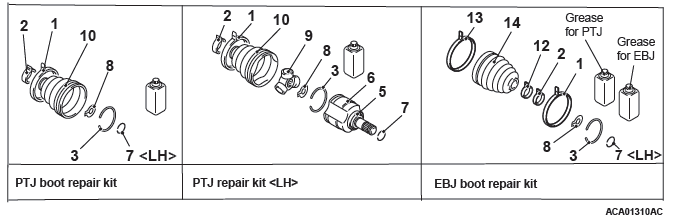 Mitsubishi Outlander. Front Axle