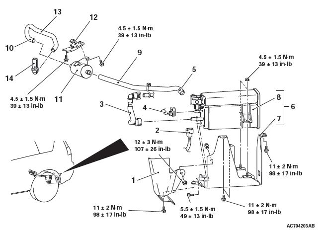 Mitsubishi Outlander. Engine and Emission Control