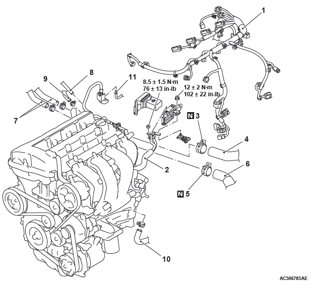 Mitsubishi Outlander. Engine Mechanical