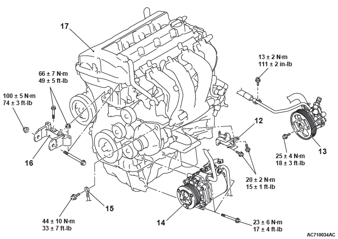 Mitsubishi Outlander. Engine Mechanical
