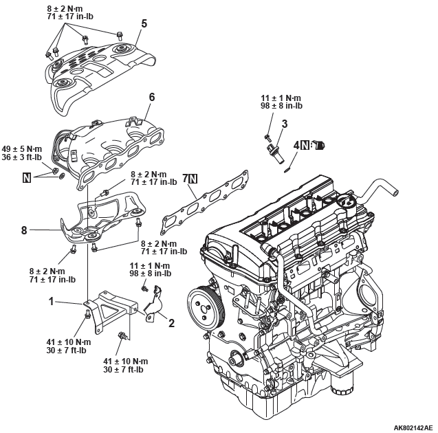 Mitsubishi Outlander. Engine Overhaul