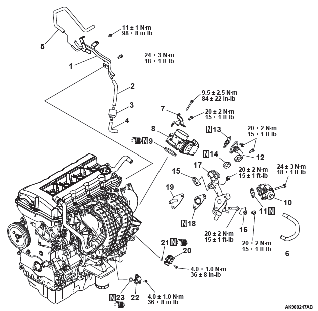 Mitsubishi Outlander. Engine Overhaul