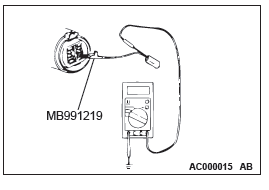 Mitsubishi Outlander. Harness Connector Inspection