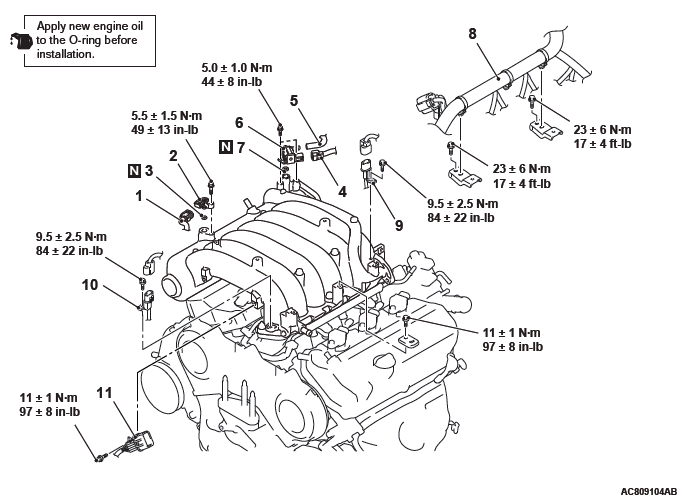 Mitsubishi Outlander. Intake and Exhaust