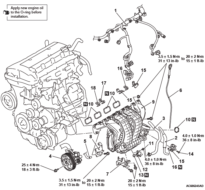 Mitsubishi Outlander. Intake and Exhaust