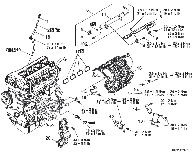 Mitsubishi Outlander. Engine Overhaul