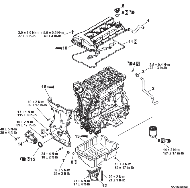 Mitsubishi Outlander. Engine Overhaul