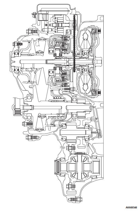 Mitsubishi Outlander. Continuously Variable Transaxle Overhaul