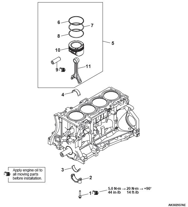 Mitsubishi Outlander. Engine Overhaul