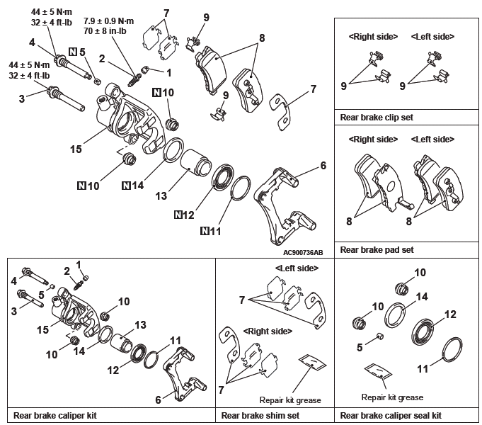 Mitsubishi Outlander. Basic Brake