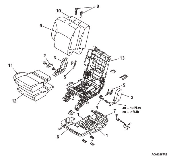 Mitsubishi Outlander. Interior