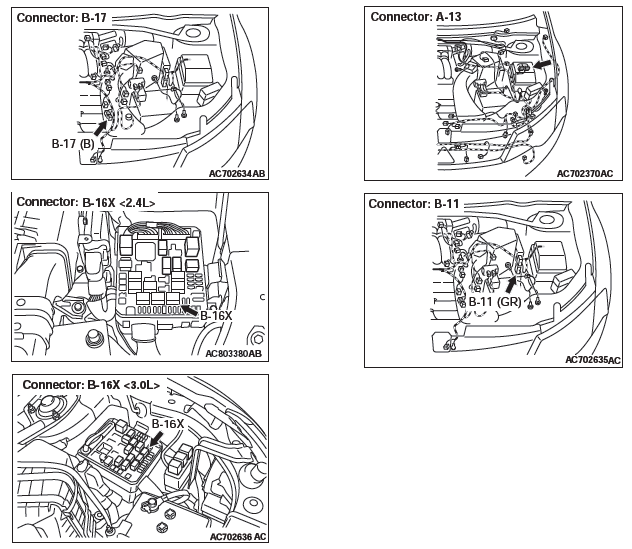 Mitsubishi Outlander. Heater, Air Conditioning and Ventilation