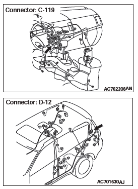 Mitsubishi Outlander. Heater, Air Conditioning and Ventilation