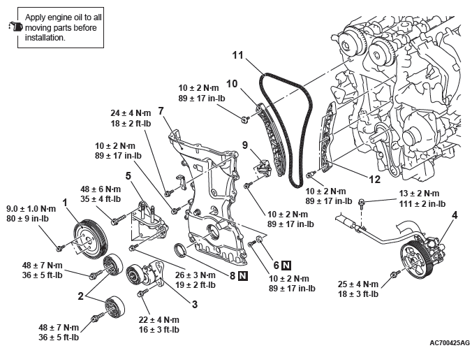 Mitsubishi Outlander. Engine Mechanical