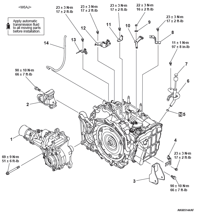 Mitsubishi Outlander. Automatic Transaxle Overhaul