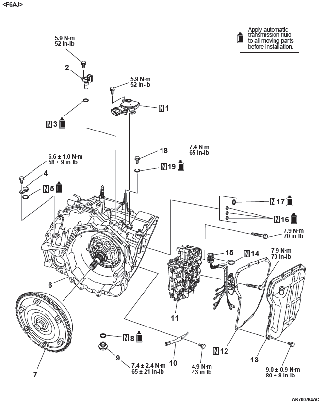 Mitsubishi Outlander. Automatic Transaxle Overhaul