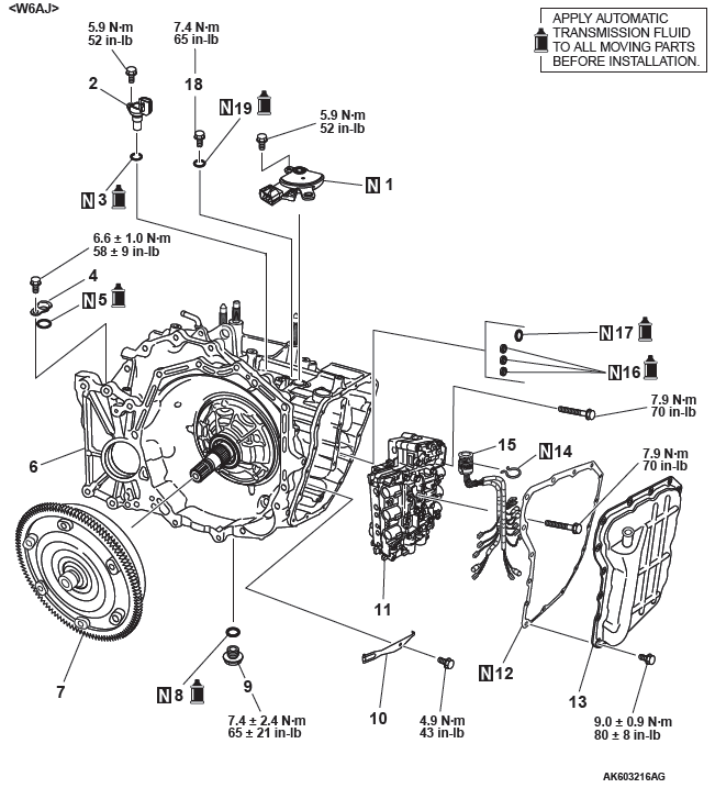 Mitsubishi Outlander. Automatic Transaxle Overhaul