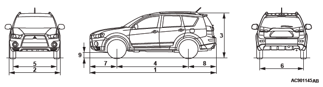 Mitsubishi Outlander. General Data and Specifications