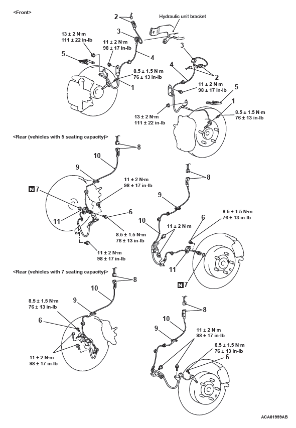 Mitsubishi Outlander. Anti-lock Braking System (ABS)