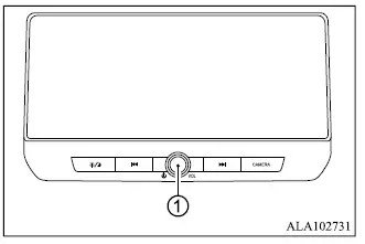 Mitsubishi Outlander Multi Around Monitor display settings menu and MENU button