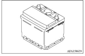 Mitsubishi Outlander maintenance-free battery and terminal locations