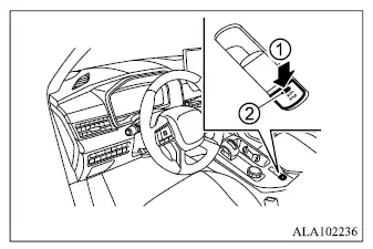 Mitsubishi Outlander Brake Auto Hold switch and indicator light